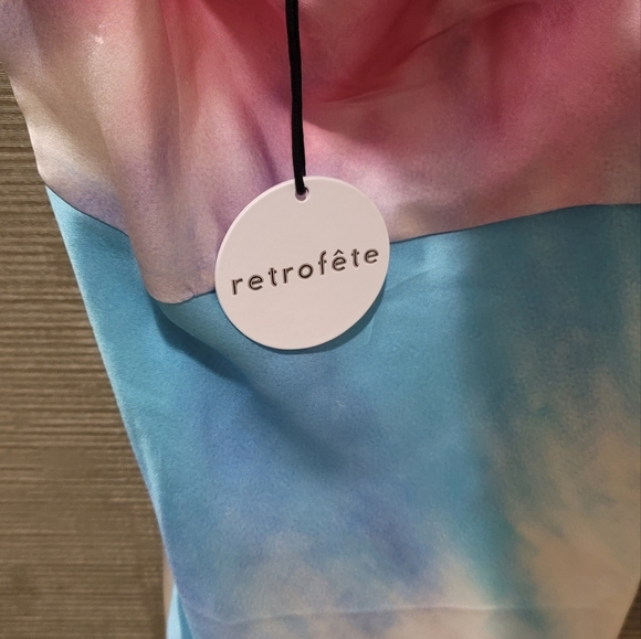 NWT Retrofete Auris Rainbow Tie-Dye Dress - Picture 8 of 11